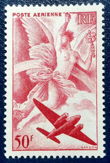1939年法国邮票彩虹女神伊里斯